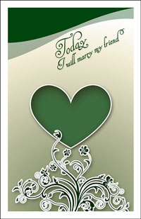 Wedding Program Cover Template 9D - Graphic 2